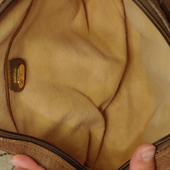 Authentic Vintage Gucci GG Monogram Supreme Sherry Web Ophidia Boston Doctor Bag - Picture 9 of 11